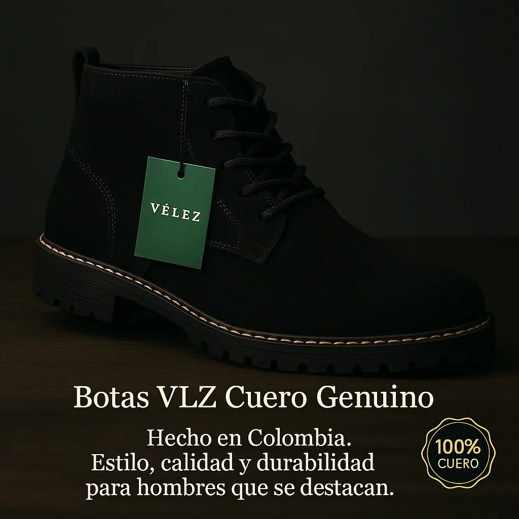 Botín VLZ de Cuero Genuino para Hombre