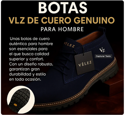 Botín VLZ de Cuero Genuino para Hombre