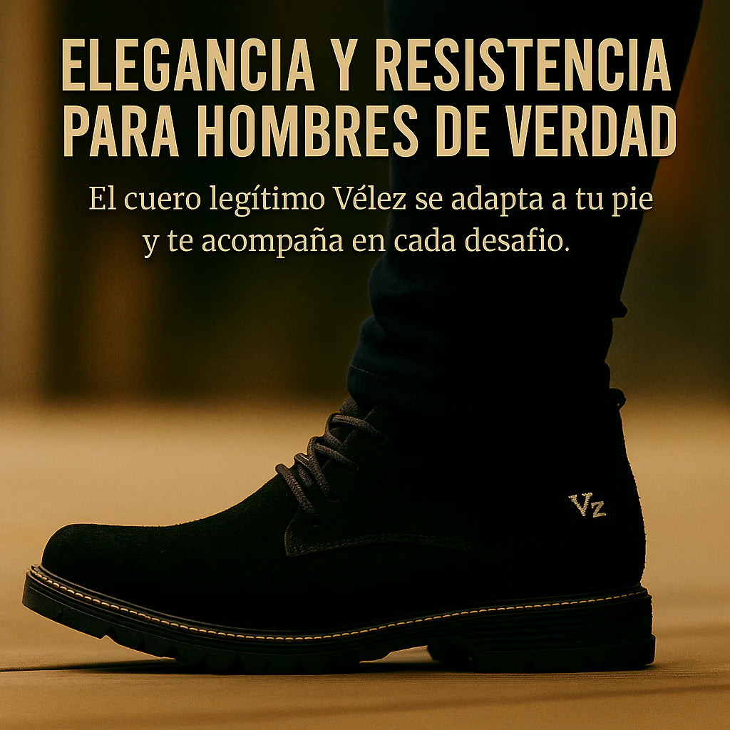 Botín VLZ de Cuero Genuino para Hombre