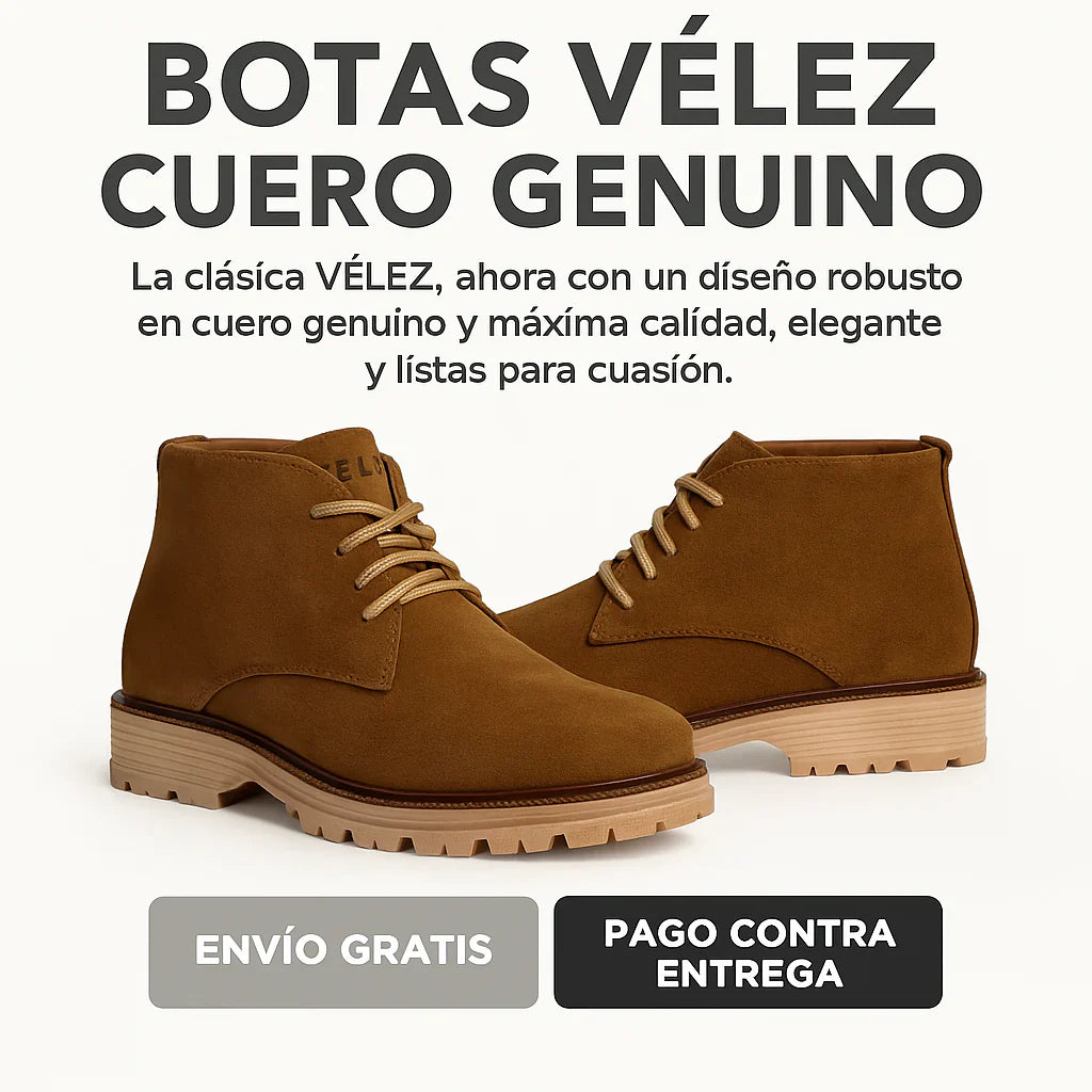 Botín VLZ de Cuero Genuino para Hombre