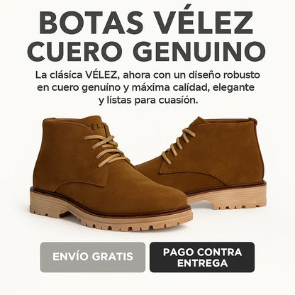 Botín VLZ de Cuero Genuino para Hombre